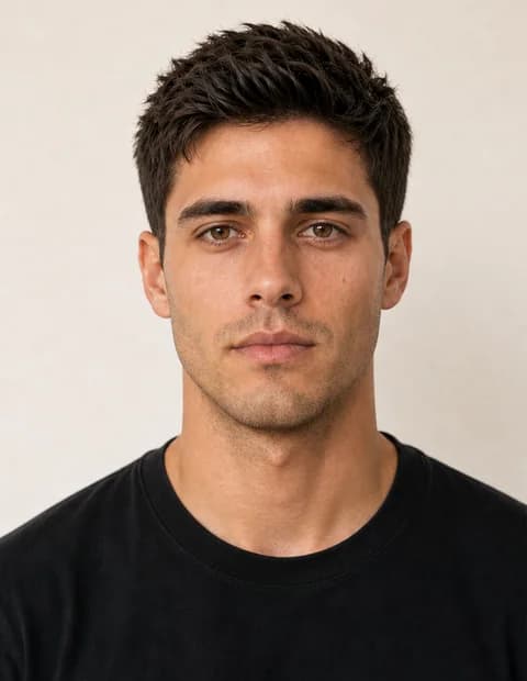 Generated adult male hair color before preview with blond highlights