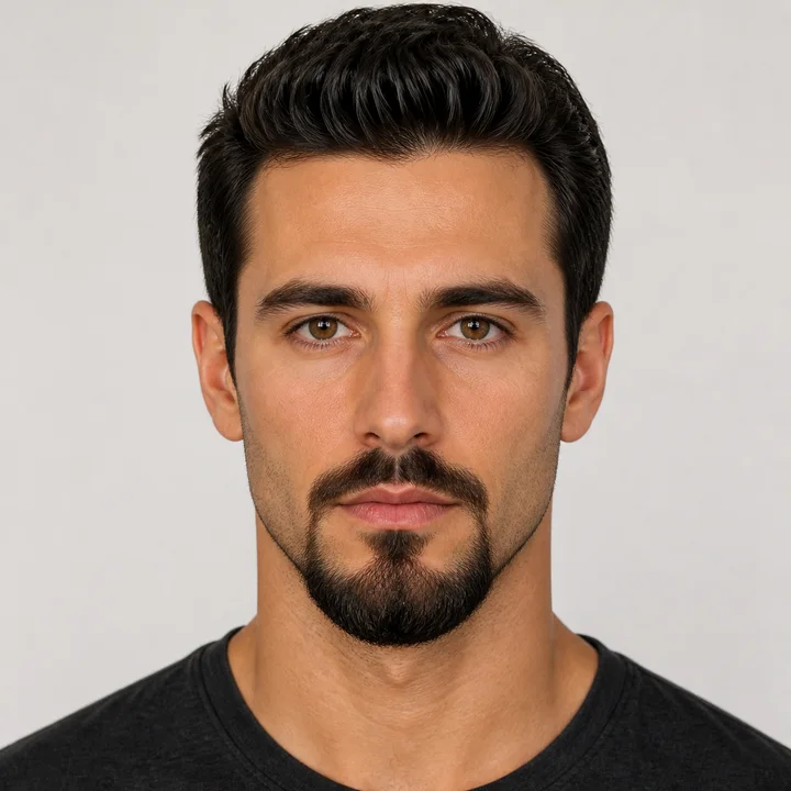 Extended Goatee front view
