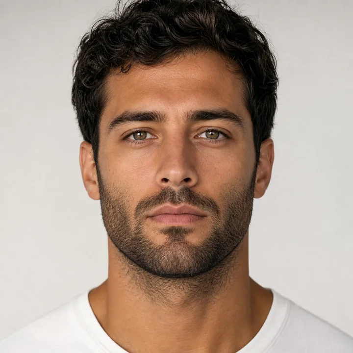 Heavy Stubble front view
