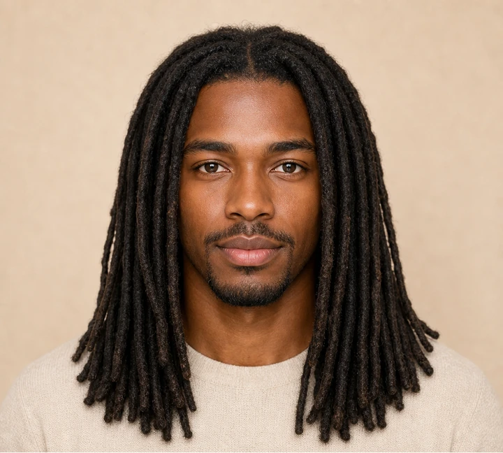 Long Dreadlocks front view