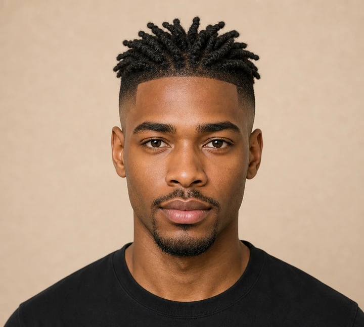 Top Twists Undercut front view