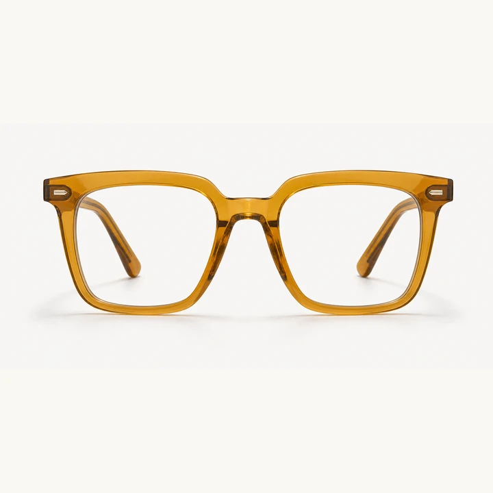 Amber Oversized Square front view
