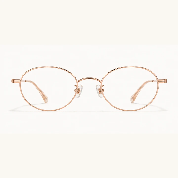 Rose Gold Oval front view