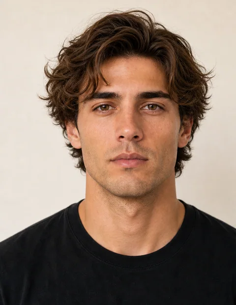Generated adult male hair color before preview with ash blond tone