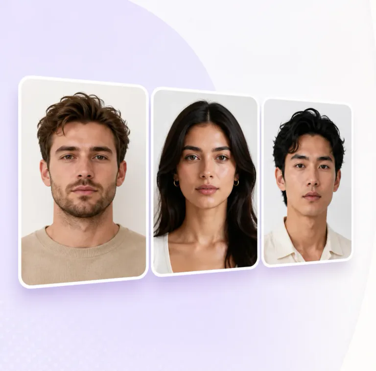 Portrait examples for MogScore face scan guidance