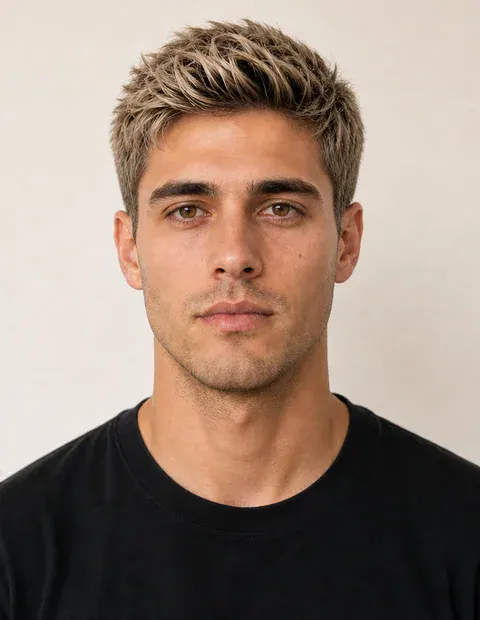 Hair color after example 1